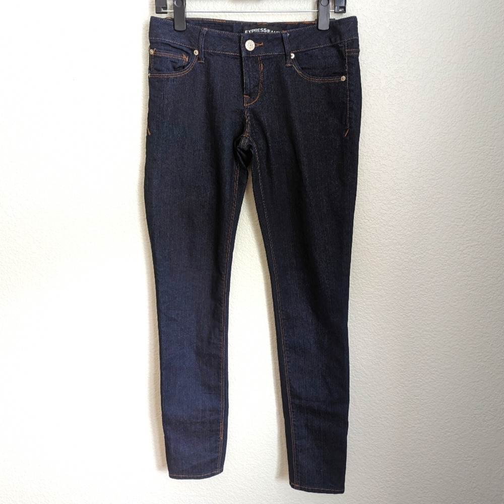Express Jeans Precision Fit Stella Low Rise Dark Wash